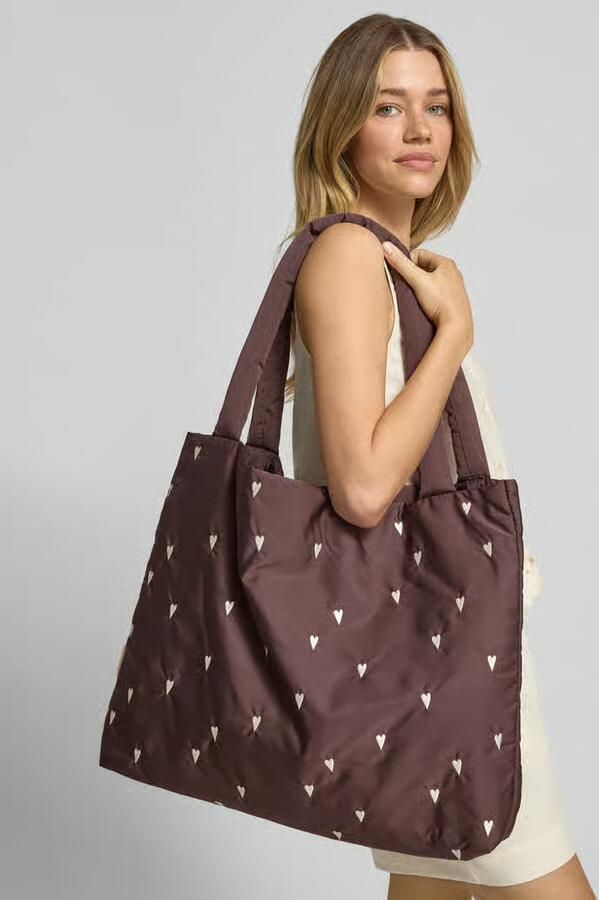 Studio Noos Handtas met all-over motiefstitching model 'Mom' - Foto 2