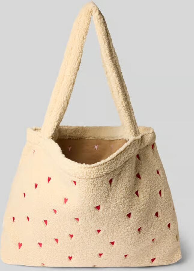Studio Noos Mom bag met all-over motiefstitching model 'Teddy'