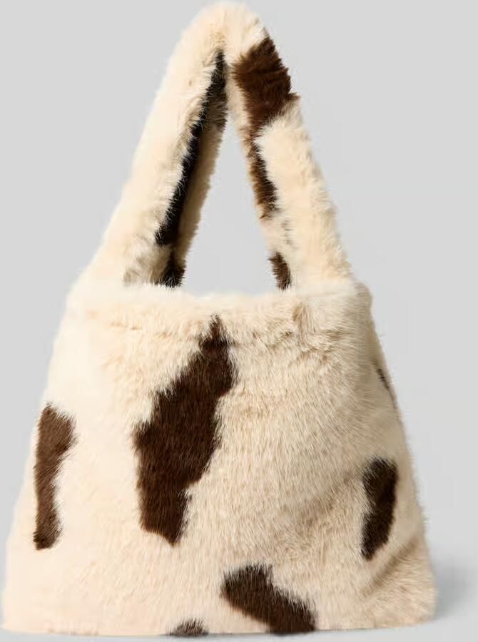 Studio Noos Mom bag van imitatiebont met all-over dierlijke print