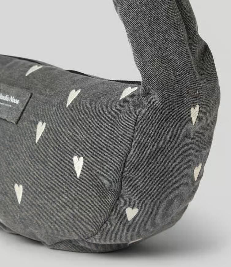 Studio Noos Schoudertas van pure katoen in denimlook