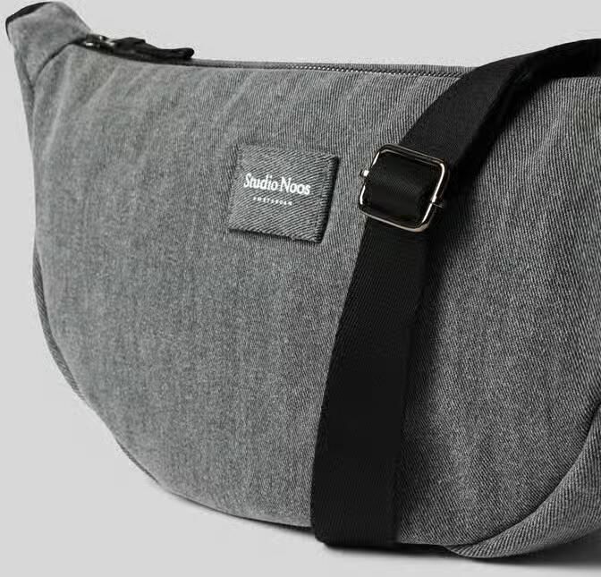 Studio Noos Schoudertas van puur katoen in denimlook