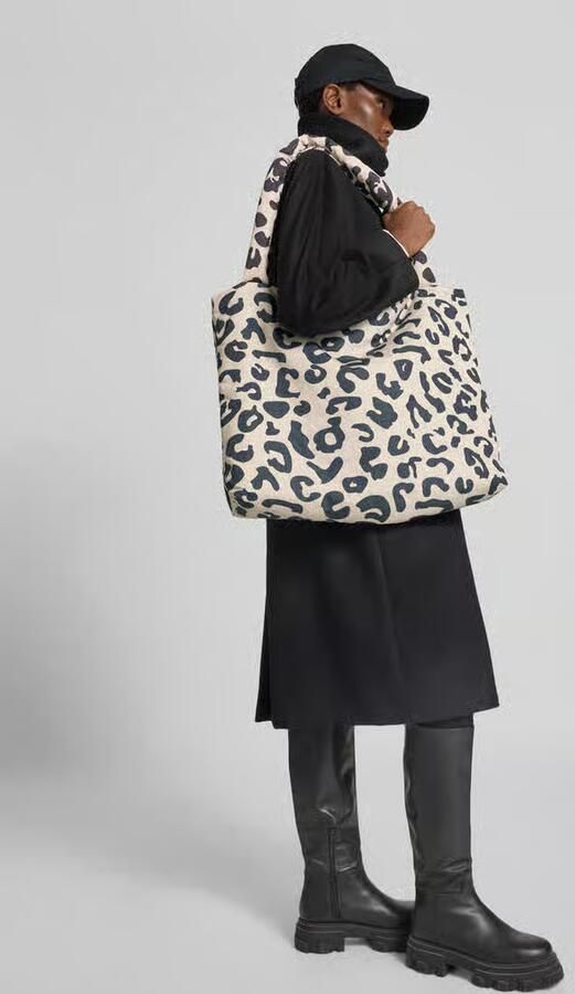 Studio Noos Tote tas met all-over dierenprint - Foto 3