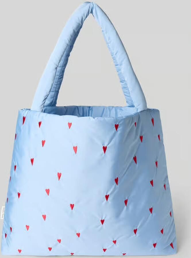 Studio Noos Tote tas met all-over motiefstitching model 'Puffy' - Foto 3