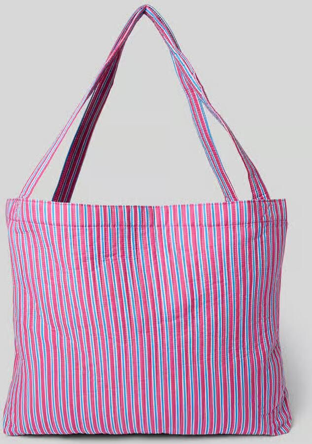 Studio Noos Tote tas met logopatch model 'Poplin'