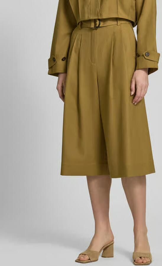 Style Icon Collection Bermuda s van mix van katoen en linnen met riem curated by Anna Schürrle - Foto 4