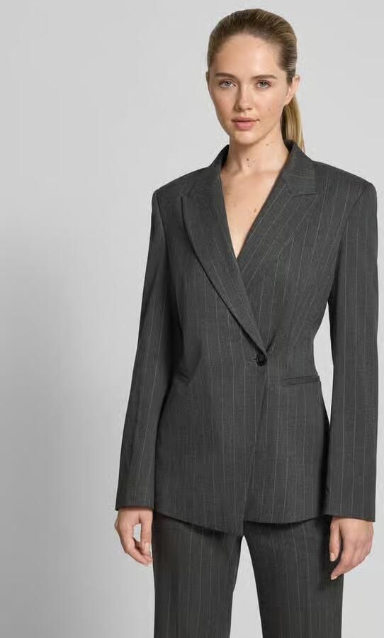 Style Icon Collection Blazer met Lurex-krijtstreep curated by Isabelle Hartmann - Foto 3