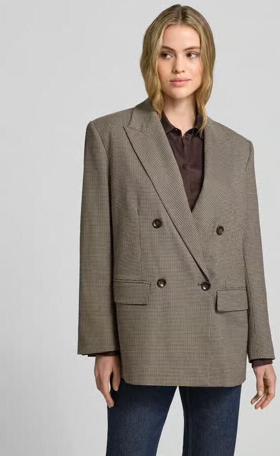 Style Icon Collection Blazer met mini-ruitmotief - Foto 2
