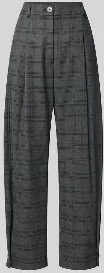 Style Icon Collection Broek met barrel-cut en ruitjespatroon – samengesteld door Vera van Erp