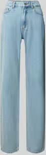 Style Icon Collection broek met rechte pijpen denim met split als detail curated by Mary Braun