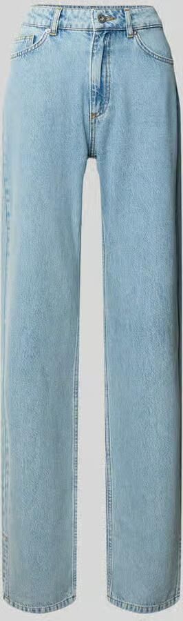 Style Icon Collection broek met rechte pijpen denim met split als detail curated by Mary Braun - Foto 3