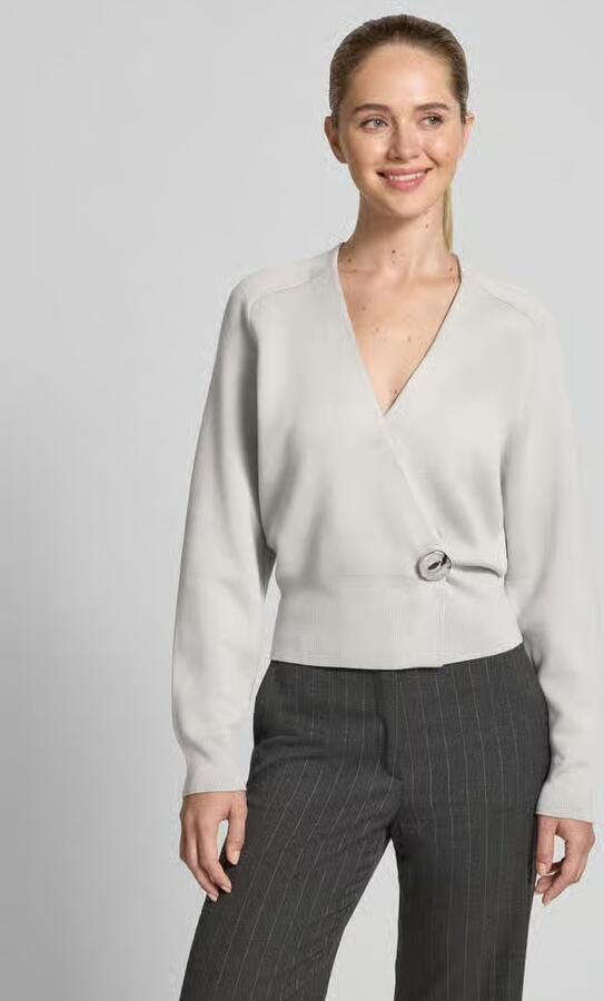 Style Icon Collection Cardigan in wikkel-look gecureerd door Isabelle Hartmann - Foto 3