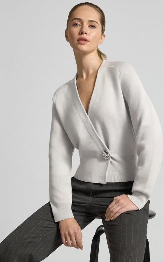 Style Icon Collection Cardigan in wikkel-look gecureerd door Isabelle Hartmann