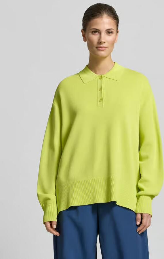 Style Icon Collection Gebreid poloshirt in wide fit curated by Tinvcb - Foto 2