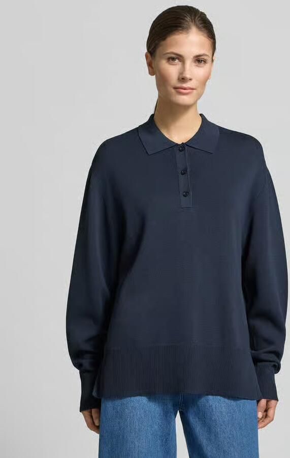 Style Icon Collection Gebreid poloshirt in wide fit curated by Tinvcb - Foto 2