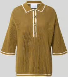Style Icon Collection Gebreid shirt met polokraag en knoopsluiting curated by Anna Schürrle