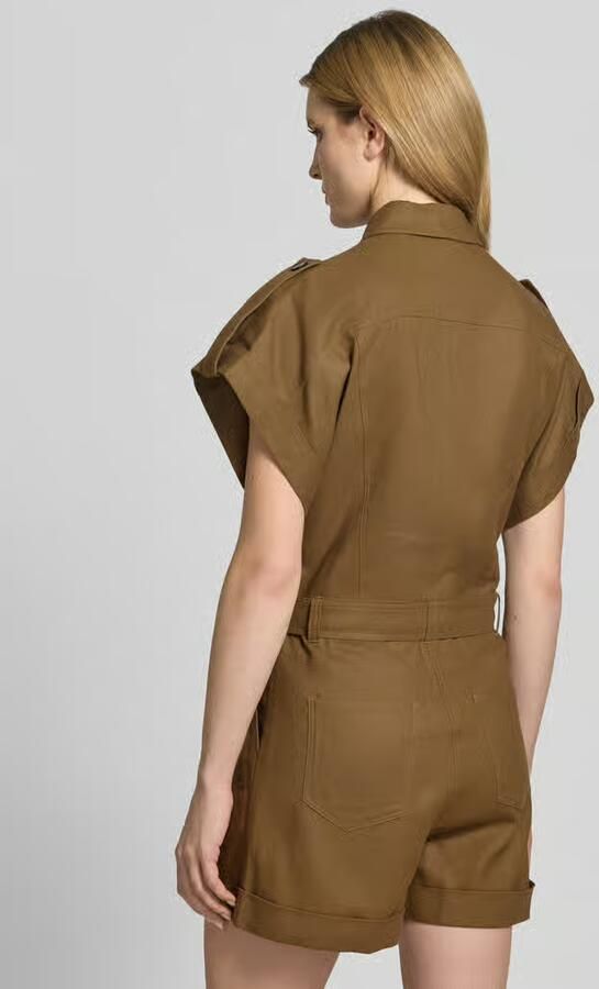 Style Icon Collection Jumpsuit van mix van katoen en linnen met riem curated by Anna Schürrle - Foto 3