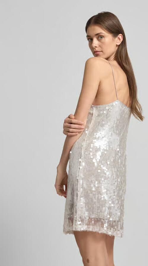 Style Icon Collection Jurk met bandjes in minilengte met paillettenafwerking curated by Vicky Heiler - Foto 3