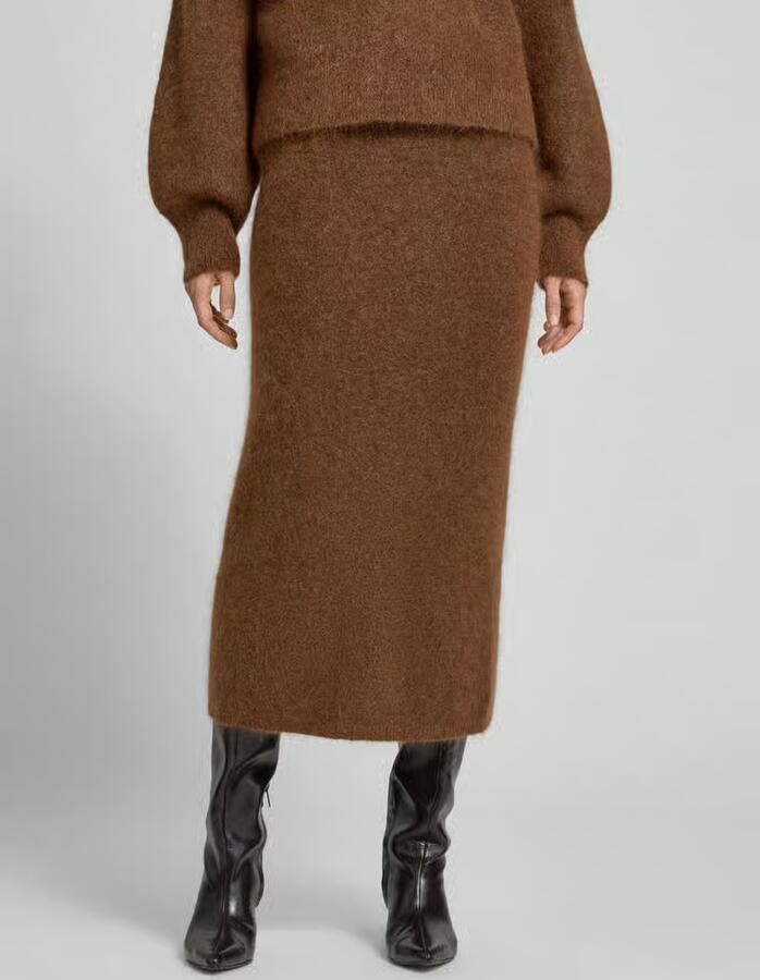 Style Icon Collection Kokerrok in midilengte van mohairmix curated by Maja Weyhe - Foto 2