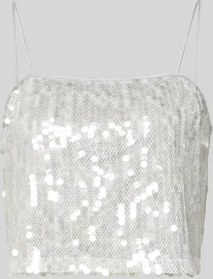 Style Icon Collection Kort top met bandjes met paillettenversiering curated by Vicky Heiler - Foto 2