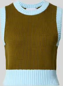 Style Icon Collection Korte gebreide bodywarmer curated by Mary Braun