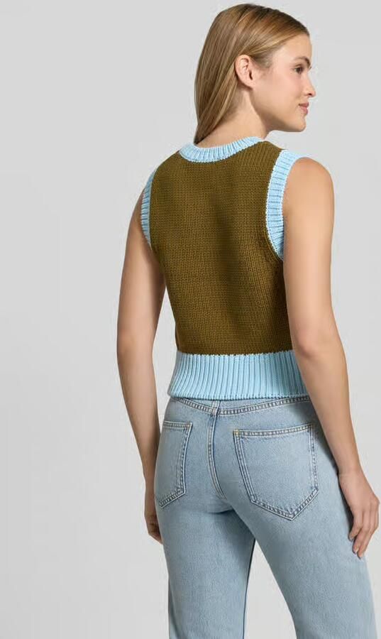 Style Icon Collection Korte gebreide bodywarmer curated by Mary Braun - Foto 3