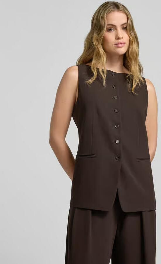 Style Icon Collection Mouwloos vest met knoopsluiting curated by Anouk Yve - Foto 2