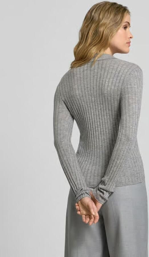 Style Icon Collection Ribgebreide pullover van wol