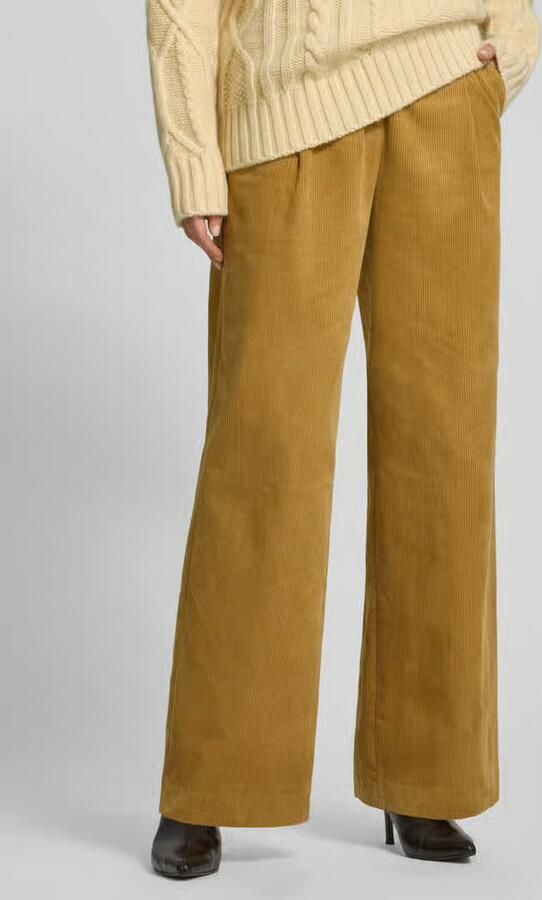 Style Icon Collection Uitlopende corduroy broek in moderne flared fit en hoge taille curated by Maja Weyhe - Foto 2