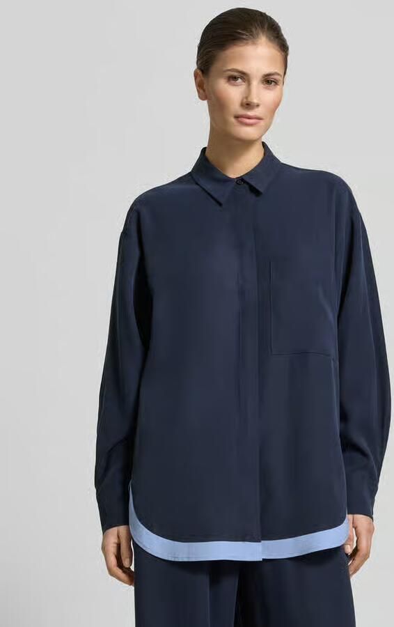 Style Icon Collection Vloeiende viscose-blouse met contraststrepen curated by Tinvcb - Foto 2