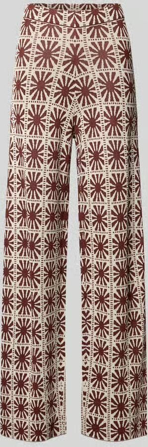 SUNCOO PARIS Flared cut broek in all-over look model 'JASPER' - Foto 2
