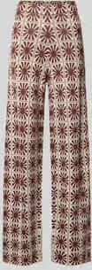 SUNCOO PARIS Flared cut broek in all-over look model 'JASPER'