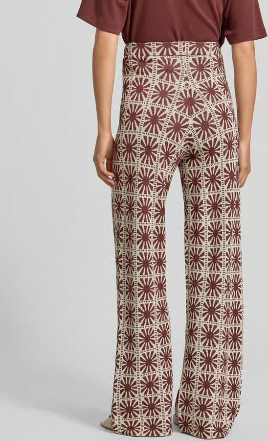 SUNCOO PARIS Flared cut broek in all-over look model 'JASPER' - Foto 3