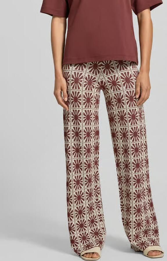 SUNCOO PARIS Flared cut broek in all-over look model 'JASPER' - Foto 2
