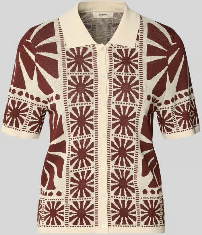 SUNCOO PARIS Gebreid shirt met platte kraag model 'GABERA' - Foto 2