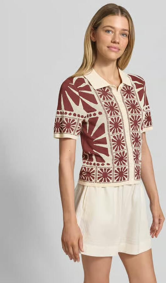 SUNCOO PARIS Gebreid shirt met platte kraag model 'GABERA' - Foto 3
