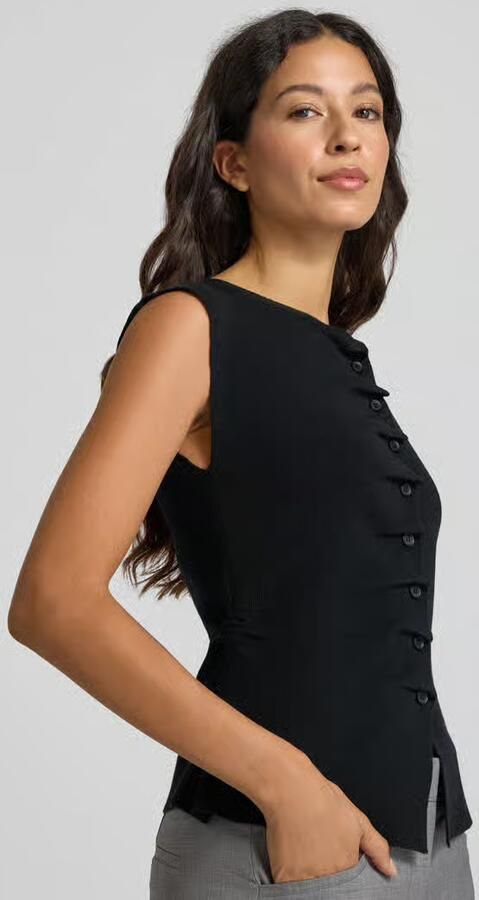 SUNCOO PARIS Gebreid shirt met ruches model 'PAGNI' - Foto 2