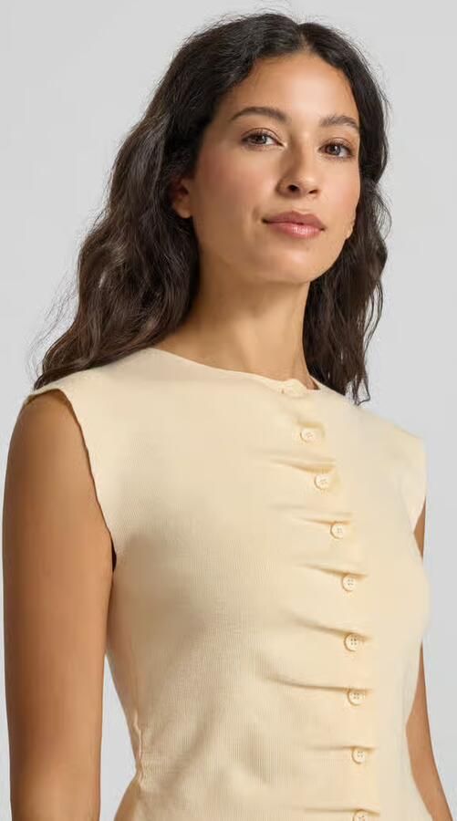SUNCOO PARIS Gebreid shirt met ruches model 'PAGNI' - Foto 2