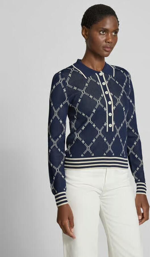 SUNCOO PARIS Gebreide pullover van viscosemix met polokraag - Foto 2