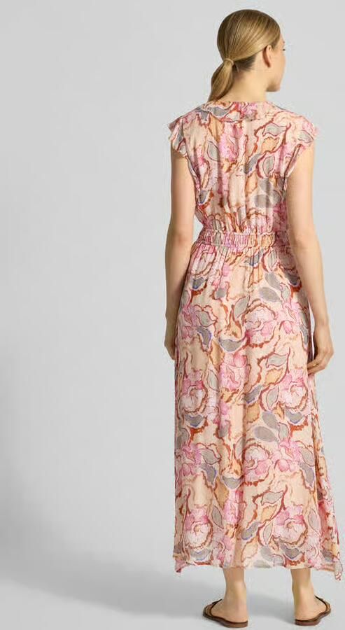 SUNCOO PARIS maxi-jurk met V-hals en vetersluiting model 'CALI' - Foto 3