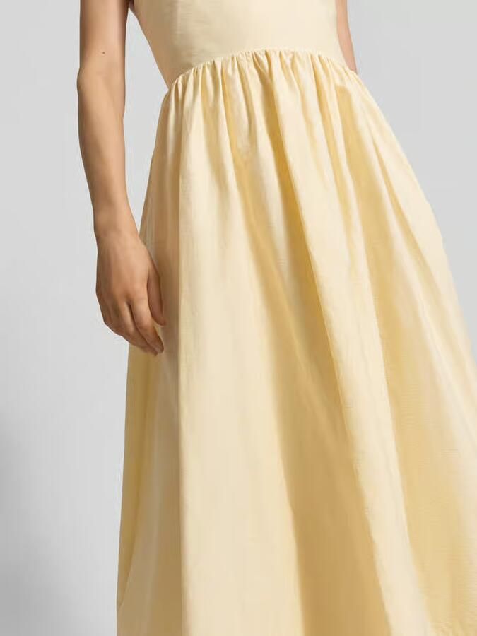 SUNCOO PARIS midi-jurk met steekzakken model 'COVER'