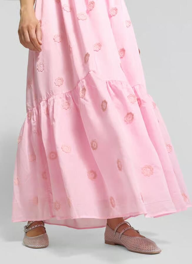 SUNCOO PARIS midi-jurk van lyocellmix model 'Cherish'