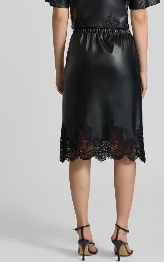 SUNCOO PARIS midi-rok in leerlook model 'FLOW' - Foto 2