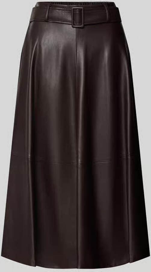 SUNCOO PARIS Midirok in leerlook met riem model 'FLEUR'