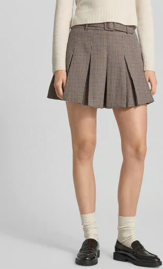 SUNCOO PARIS Minirok met stoffen riem model 'BEN' - Foto 2