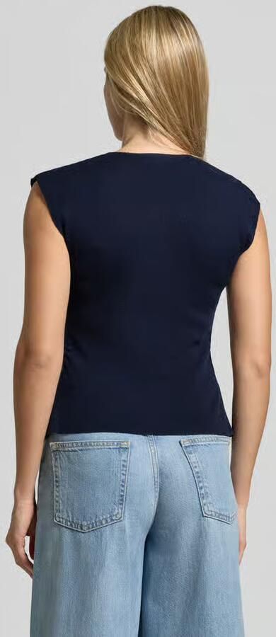 SUNCOO PARIS Mouwloos vest met rimpelingen model 'PAGNI' - Foto 3