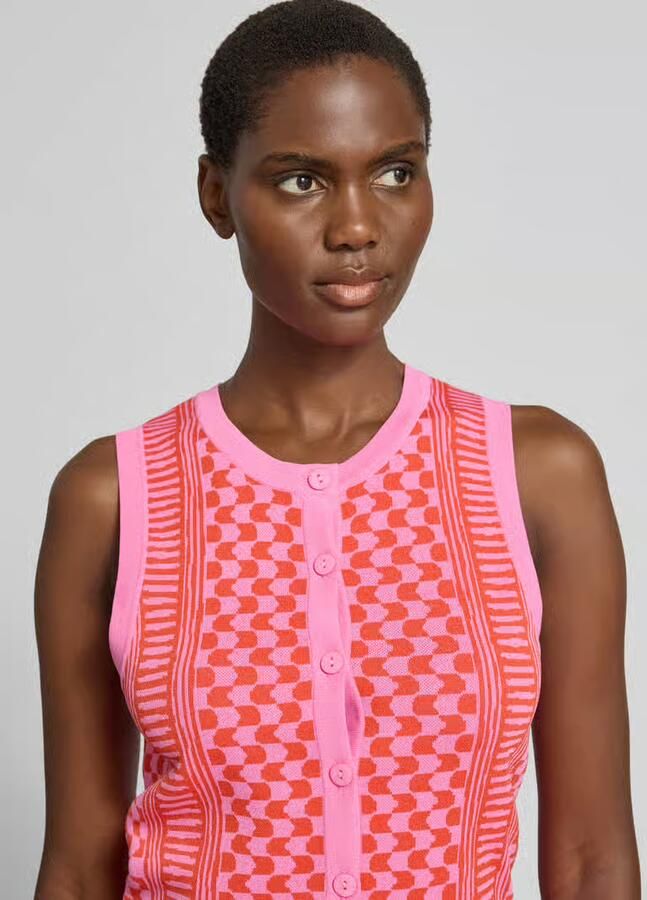 SUNCOO PARIS Mouwloos vest van viscosemix model 'GABLESI'