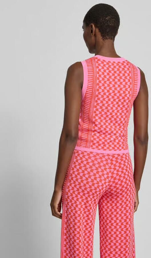 SUNCOO PARIS Mouwloos vest van viscosemix model 'GABLESI' - Foto 3