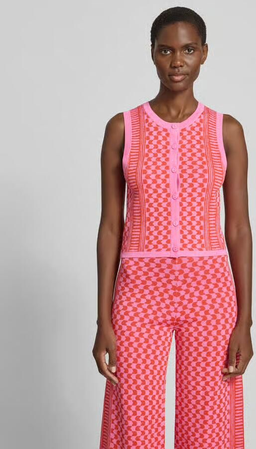 SUNCOO PARIS Mouwloos vest van viscosemix model 'GABLESI' - Foto 4