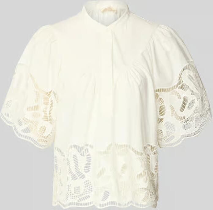 SUNCOO PARIS regular fit blouse met kant model 'LINDA' - Foto 4