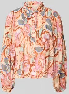 SUNCOO PARIS regular fit blouse met opstaande kraag model 'LEYA'